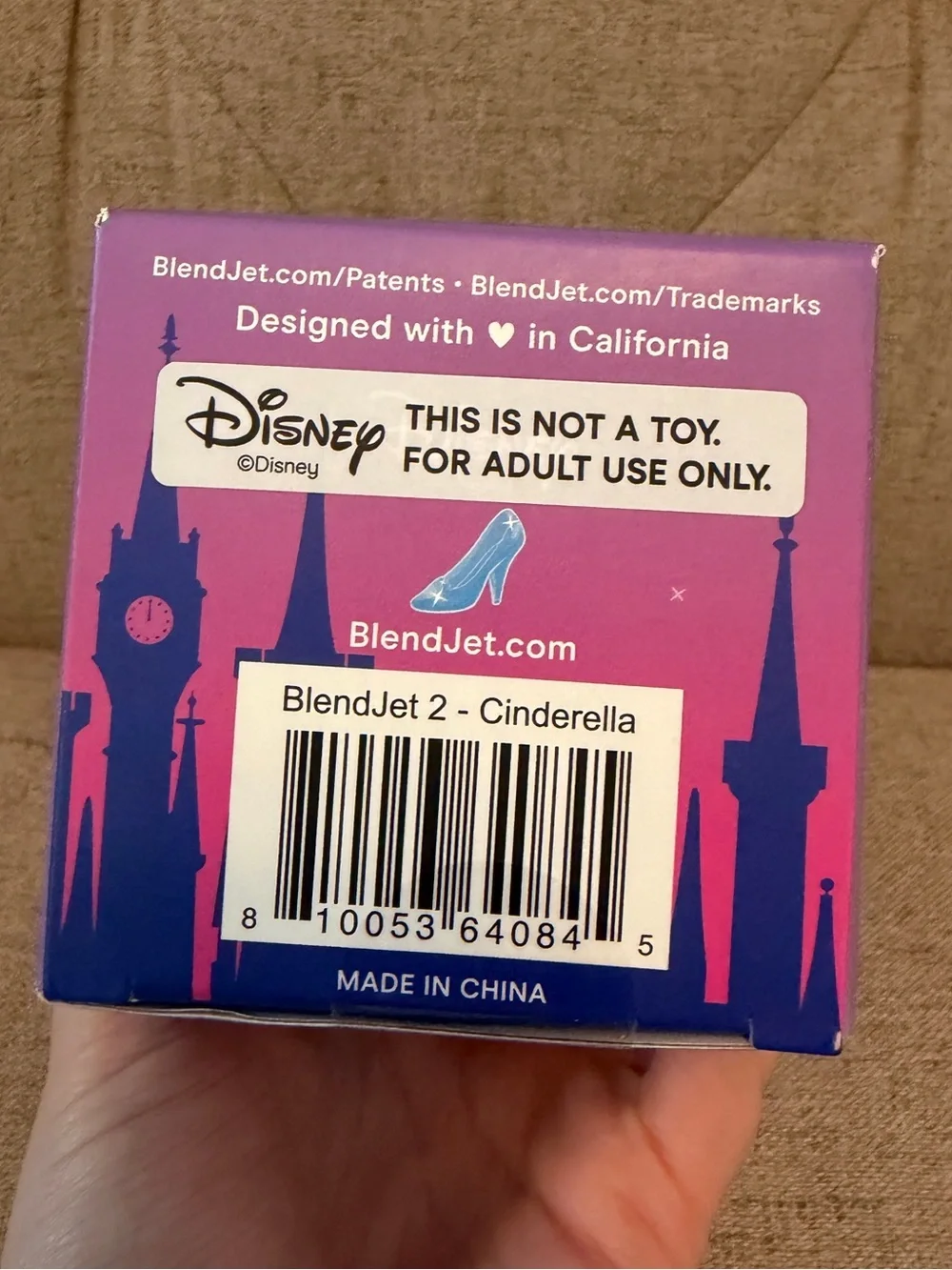 Disney Princess Cinderella BlendJet 2 Portable Blender New in Box